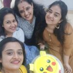 Gopika Anil Instagram - . These people always makes our life and special days wonderful ♥️ Missing some 😔 Thankyou so much for coming @niranjansuraj @arya_o @shyama.o . #family #friendlikefamily #always #forever #familyfriends #celebration #birthday