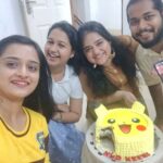 Gopika Anil Instagram - . These people always makes our life and special days wonderful ♥️ Missing some 😔 Thankyou so much for coming @niranjansuraj @arya_o @shyama.o . #family #friendlikefamily #always #forever #familyfriends #celebration #birthday