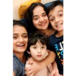 Gopika Anil Instagram - . With my babies ♥️♥️♥️😘😘😘 @__keerthana_anil__ ♥️ @sid_art2021 ♥️ #akkubaby . #niecelove #bangalore #cutestpeople #love