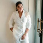 Grace Antony Instagram - Glittters 🪩✨✨✨ . . . . Mua @jo_makeup_artist Photography @abi.pk.98 Wearing @gospelofdesign Styling @stylestoriesbypriyanka @touchwood__store @silver_andsalt Videography @niyasphotography_ Assistant @kavya_sivaram @anandhu_rajaji @mr__s_p_i_d_y Assistant @kavya_sivaram @anandhu_rajaji @_mr.s_p_i_d_y_ #grace #graceantony #suit #white #whitesuit #suits #style