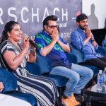 Grace Antony Instagram - Dubai @rorschachmovieofficial promotions. 🤍✨✨With @mammootty @sharaf_u_dheen @george.mammootty @mammoottykampany @iamantojoseph @samad_truth @truthglobalfilms