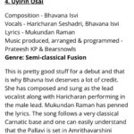 Haricharan Instagram - So thankful to @extragavanza for reviewing and featuring my original indie song ‘Uyirin Osai’ alongside other amazing songs and their artists!! Ever grateful to the lovely artists who worked with me on this. First and foremost, thanking my friend @haricharanmusic , my mentor @keithpeters_bassman sir, buddies @prateeshkp and @mukundanraman and lastly but definitely not the least, my bestie girl @girl_flautist and @sravya.vainika for coming forward and contributing their bit to this piece of mine. Thank you @kartik_chakradhar for all the extra inputs and support. Many thanks to @sureshpermal and @midhunmanojj for bringing in a lovely output as well. 😇♥️🥰 Listen to both ‘Uyirin Osai’ (Tamizh) and ‘Kaivasam’ (Telugu) on Spotify, Apple Music and on my YouTube channel through the link in my Bio 😊👍🏼 #indiemusic #uyirinosai #kaivasamthesong #isvioriginals
