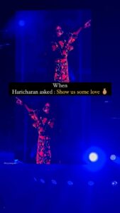 Haricharan Instagram - Aval + Haricharan + Loves ✨🫰🏽❤️
.
.
.
#haricharan #sanaconcert #soundsofthesouth #aval #love #tamilconcert #soulful #sharethelove #dedicate #reynurajan