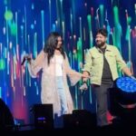 Haripriya Instagram - Thank you malaysia! ✨Had a blast performing along with rockstar @thisisdsp for the first time ever, thank you so much for the opportunity.🤍 Customized jacket by @perry_vincent . . . #haripriya #haripriyasinger #dsp #live #concert #malaysia Stadium Bukit Jalil
