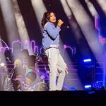 Haripriya Instagram - Thank you malaysia! ✨Had a blast performing along with rockstar @thisisdsp for the first time ever, thank you so much for the opportunity.🤍 Customized jacket by @perry_vincent . . . #haripriya #haripriyasinger #dsp #live #concert #malaysia Stadium Bukit Jalil