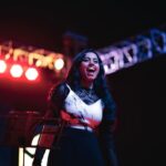 Haripriya Instagram - Clicks from RIT gig at chennai. 💫🎤🤍✨ 📸: @imvikram.s @btosproductions . . . . #haripriya #haripriyasinger #live #music #concert #explore