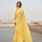 Hebah Patel Instagram - Sareeeee Nari!!! Majorly lately!! 👗: @officialanahita @suta_bombay 👠 : @septembershoes 💄: @makeupbyramakrishna @vijjireddyskht 📸 : @kalyanyasaswi