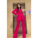 Helly Shah Instagram - Calling all pinkaholics 💖 Styled by @natashaabothra with @priyankaa.a_91 Assisted by @viiddz Outfit @label.san Earrings & Ring @mozaati