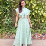 Hrishitaa Bhatt Instagram - Wishing you a very Happy World Environment Day. Let us be responsible for our environment. . . Outfit by @barrooni.in , @simrankhera5 Managed by @moushumibanerji . . . #hrishitaabhatt #bollywoodactress #mumbaiinfluencer #mumbaiinstagrammers #mumbaidaily #mumbaigram #mumbaifashion  #bollywoodfashion #bollywoodstyle #indianactress #worldenvironmentday #gogreen #environment #environmentday
