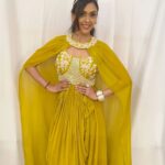 Hrishitaa Bhatt Instagram - Be happy. Be bright ✨️ . . . . Styled by - @stylebyriyajn Assisted by- @moreprachi__ Outfit- @tejoofashions Jewellery - @dishisjewels Jewellery Pr- @prtainment Managed by - @moushumibanerji . . . . #hrishitaabhatt #bollywoodactress #mumbaiinfluencer #mumbaiinstagrammers #mumbaidaily #mumbaigram #mumbaifashion  #bollywoodfashion #bollywoodstyle #indianactress #yellowdress #outfitinspiration #yellow #lookoftheday #outfitoftheday #ootd