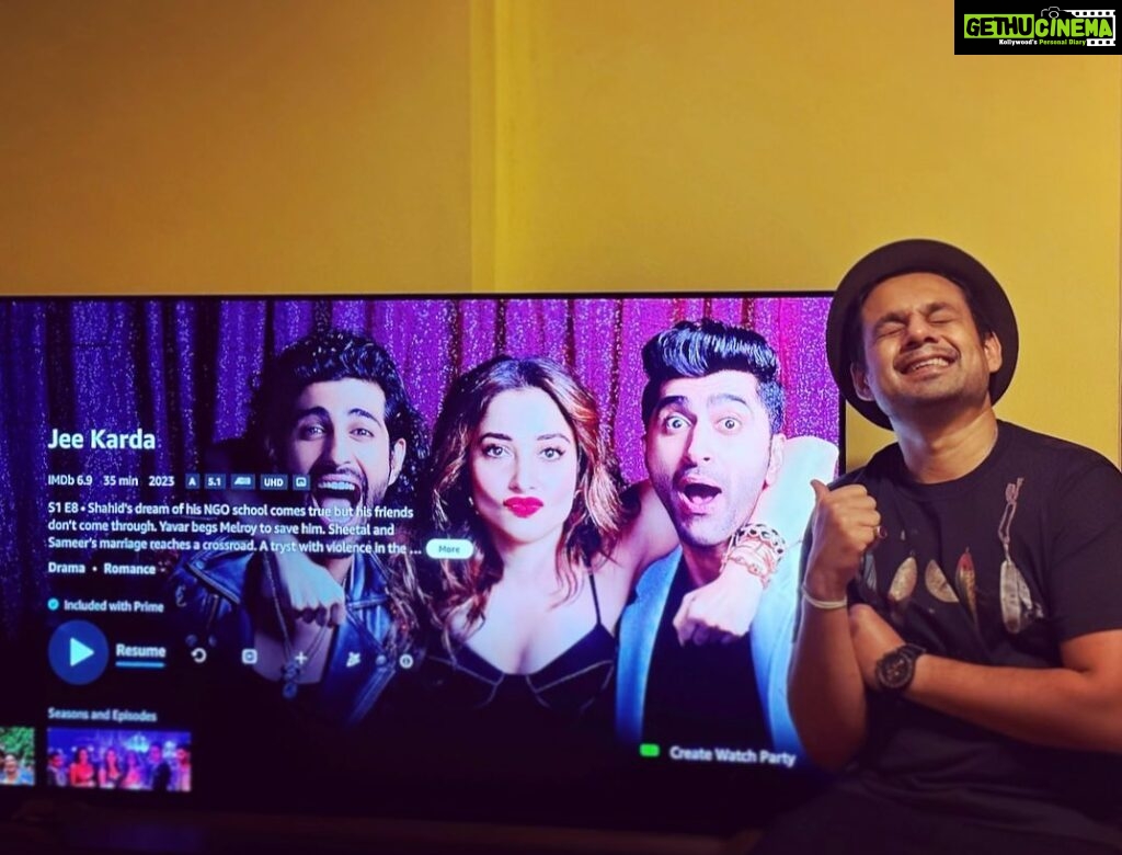 Hussain Dalal Instagram - Jee karda to watch the show tonight with @zakirkhan_208 @bhuvan.bam22 @alifazal9 ❤️❤️❤️❤️❤️ Meanwhile you tell me who would you like to watch the show with ? #jeekardaonprime @primevideoin @suhailnayyar @tamannaahspeaks @samvednasuwalka @anyasinghofficial @aashimgulati @sayan1164 @nonu_chidiya @malhar028 @abbasdalal @adhdstudiosindia