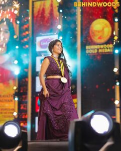 Indravathi Chauhan Instagram - Can't thank you enough @thisisdsp sir.Right from the time you gave me
the opportunity "till this time
where I've received this honour
from the hands of @ravibasrur Sir. 😊 If my sister wouldn't be with me I might not sing in this Rcdng stdio @iammangli .she is a great inspiration to me.😘❤️
Forever grateful!😍❤️🙏🏻….Thankyou so much @behindwoodsofficial