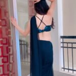 Isha Malviya Instagram - kare mujhe turn on!💣🔥 @mojindia #letsmoj#mojforindia #saree#bombbomb#dance#trend#newsong