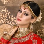 Isha Malviya Instagram - going to be a beautiful bride someday..!❤️👑 . ➡️MUA @nikkybawasalon 😍 ➡️OUTFIT AND JEWELLERY BY @pinkysstylestudio 😍 ➡️PICTURE CREDIT @bhoopeshpatidar3333 😍 . #bridalmakeup#bride#ishamalviya#isha#ikgoals#redlehengabride#bhopal#nikkibawasalon#bridalmakeup2020#macproducts#redweddingdress#weddinglook#bridallook#fashionmodel#prettybride#loveyouall❤️ Nikky Bawa -Makeup Studio & Salon