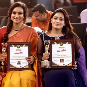 Jaseela Parveen Instagram - Thank you so much @pegasusglobalpvt presents FMB MINNALAI award for considering me ... 

Photography: 📸 @wedlife_photography_ 
Costume : @glowthedesignerhub ❤️
MUA : @remaleriza_makeup_artist 

@uniquetimes_ 
@drajitravi 

#manappuramfinanceltd #dque #pegasusglobal #pegasusevents #minnalai #fmbaward #filmaward #jaseelaparveen #serialaward #Asianet #zeekeralam #positivity #motivation #selflove #happiness #inspiration #mindset #loveyourself #life #belief #believe #goals #limitations #success #music #smile #happy #inspired #bts