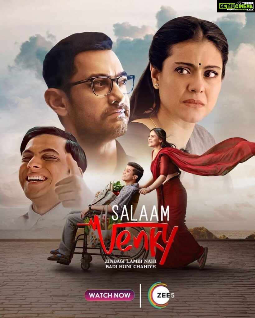 Kajol Instagram - IT'S HERE! - I mean Venky, on #ZEE5🥳 Watch Salaam Venky with your loved ones and make every moment merry, cause that's what life's all about✨ #SalaamVenky now streaming on @zee5, watch now.