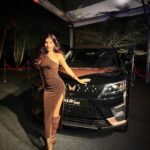 Karishma Sharma Instagram - ‘Finally German bad boys can run for cover’ Thankyou @mahindra_born_electric @mahindra_auto @mahindraxuv400 #MahindraEVFashionFestival #Mahindra #BE #xuv #bornelectricvision