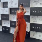 Karishma Sharma Instagram - Fashion week shenanigans ☀️ Wearing on my fav @deme_love_ Shot by @pehelaggarwal Styled by @rivashion Hair by @arifayadav_makeyougorgeous Makeup by @thatgalwithmakeup Jewellery by @studio6jewels