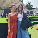 Karishma Sharma Instagram - Fashion week shenanigans ☀️ Wearing on my fav @deme_love_ Shot by @pehelaggarwal Styled by @rivashion Hair by @arifayadav_makeyougorgeous Makeup by @thatgalwithmakeup Jewellery by @studio6jewels