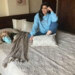 Karishma Tanna Instagram - Boo 👻 #potd #mood #laze #love #instagram #explore Thanku for the Bedcover set @houmnindia ❤️ Jumper @srstore09