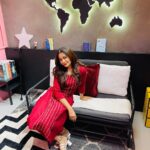 Kaveri Priyam Instagram - Cause it’s my favourite time of the year ❤️❤️❤️ Outfit @theluxemaisonofficial. @sunoh.studio @tlmconsultancy