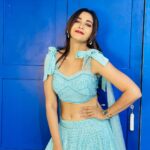 Kaveri Priyam Instagram - ‘She who leaves a trail of glitter is never forgotten.’💙 Wearing @vridhisomaani