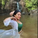Kavita Kaushik Instagram - Hey ! Always happiest in a jungle, especially when it leads to a waterfall #my #pack #my #tribe #jungle