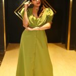 Keerthi shanthanu Instagram - 🌿 Wearing @zol_studio @subikanifabint 🌿 at the #RealisticAwards2023 @pakwanchennai Thank you for the honour💚