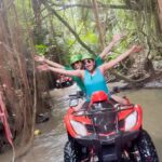 Keerthi shanthanu Instagram - My life be like…..Tough but fun✌️😎 ATV ride with my fav @sulujeeva 💚 Thanx for trusting me 😅🤣 And my other 2 immovable sisters 🤪🤣 @mahuvnish @gayathriraguramm @gtholidays.in