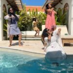 Keerthi shanthanu Instagram - When you go on a vacation with ur sisters and U can finally be your Weird true selves 🥴🤪🥳 @mahuvnish @gayathriraguramm @sulujeeva @gtholidays.in Thankooo🤩 #morningmadness #sisters #besttime #vacay #bali