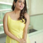 Keerthi shanthanu Instagram - ✨Butterscotch✨ Outfit : @poornimas_store ✨ Thank you for the lovely clicks guys @evidencemaker @karthikakphotography #yellow #yellove