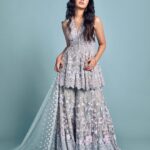Krithi Shetty Instagram - Dreamy vibes 🌸 • • Outfit - @seemagujraldesign Jewelry- @karnikajewelshyd Styled by - @ashwin_ash1 & @hassankhan_3 Shot by - @eshaangirri H&M - @chaks_makeup @venkymakeupstudio