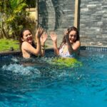 Kritika Sharma Instagram - Sunday funday with @tanyasharma27 📍@utopianvillas #pool #goa #goadiaries #siblings #sharmasisters #swimmingpool #waterbaby Goa