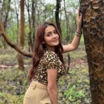Kritika Sharma Instagram - 🍀 #jungle #nature #safari #girl #model #indian #travel #maharashtra Pench Tiger Reserve, Maharashtra
