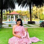 Lahari Shari Instagram - Having good thymes in the garden😇❤️ Designer and Stylist : @adamohyd #happyevening #happylife #lovemyself #positivemind #smilingalways #lovenature Hyderabad