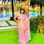 Lahari Shari Instagram - Having good thymes in the garden😇❤️ Designer and Stylist : @adamohyd #happyevening #happylife #lovemyself #positivemind #smilingalways #lovenature Hyderabad