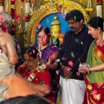 Lakshmy Ramakrishnan Instagram - What a beautiful way to celebrate Mothers day ,we know Uncle and aunty from the time I came to Chennai as an 18 year old, newly wed! They were our neighbours, 40 years passed, we do not speak often , but the relationship is still the same, and it is Uncle’s Sathabhishekam🙏 Simple event with close knit family and friends , awesome food and lots of love and nostalgia 🙌 I admire aunty for her commitment , efficiency as a home maker , her grit and determination. Many women like her haven’t got the opportunity to shine outside their homes but that doesn’t make them less than any other achiever ! In fact, they are the real heroes:) she brought up two kids well, been a pillar of support for uncle, took care of Uncle’s Mother and maintained social commitments❤️ Lots of love Aunty and Uncle…