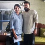 Lena Kumar Instagram – Lalettan … Surprise meeting at Ashirvad studios. 😊
@mohanlal #lalettan #monster #actor #actress #movie #films #meetings #life Kochi, India