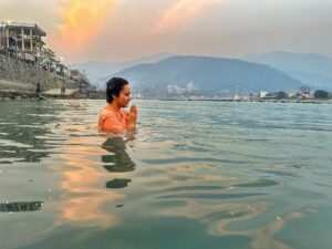 Lena Kumar Instagram - Visiting  Rishikesh for the first time … #rishikesh #ganga #travel #nature #spirit #love #fun #live #life