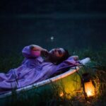 Leona Lishoy Instagram - She wandered with a soothing heart, Chasing the warmth of a cold winter dusk, Putting the reckless to rest. . . Photography @prathishm Styling @sonia__chacko 👗 @verandahstore Creative support @off_beat___