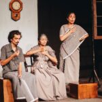 Leona Lishoy Instagram - Molly chechi and ‘a very normal family’ 🤎 . . World theatre day reminded me of this team and that day on stage! Missed @thethirdeyeofsanjaya , @arvindvenu and @theprawncis in the pics :( 📸 @sk_abhijith Play @averynormalfamily #avnf