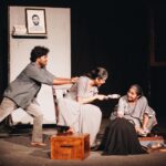 Leona Lishoy Instagram - Molly chechi and ‘a very normal family’ 🤎 . . World theatre day reminded me of this team and that day on stage! Missed @thethirdeyeofsanjaya , @arvindvenu and @theprawncis in the pics :( 📸 @sk_abhijith Play @averynormalfamily #avnf