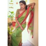 Lisha Chinnu Instagram - 🌼 ❣️ . . Photographer @vajiravelunatarajan @vsmartphotography Muah @bee_s.makeup #sareelove #natural #green #lish #photoshoot #modeling #actress #womenentrepreneur #womeninpr #womeninmedia #dancer #tamilnadu #musiclover #chennai #kollywood #indianwomen