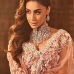 Mahek Chahal Instagram - Eye contact is more intimate than words will ever be. 👀 For @jaipurjewelleryshow Shot by @abhishekkhandelwal08 Styled by @hoorvi.j.valaya Make up and hair by @ankchikara.artistry Creative @sfactor.besocial @vrindaarora Artist management @sameer_joshi Outfit by @houseofkotwara #Kotwara