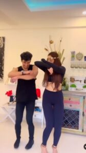 Mahek Chahal Instagram - Putting this up because I’m so happy with the good news you told me today. Wish u all the happiness. Can’t wait for our next dance reel @sidharthsharma1991 ❤️🙌🏻😘