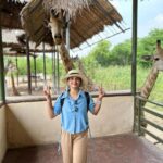 Malavika Krishnadas Instagram - 🦒🫶🏻 . #safari #giraffelove #thailand