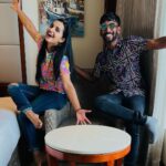 Malavika Krishnadas Instagram - Chin up Bud🕸🫵 Dont swipe for our alter egos😂❤️ Outfit courtesy : @pepejeansindia @splashfashions @lifestylestores @guess Pc: Auntyji for suffering our double torture😂🥹 💗 #ootd Crowne Plaza Kochi