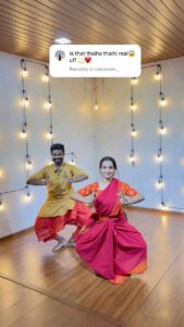 Malavika Krishnadas Instagram - Behind the scenes.. Thought of sharing it as a reel 🌚🙈
.
Space : @kshetradanceschool 

#indianclassicaldance #classicaldance #bharathanatyam #kuchipudi #artistsoninstagram #kerala #dancers #classicaldancer