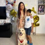 Maryam Zakaria Instagram - We love you so much @rockycutiegolden happy birthday 🥳🎂❤️❤️❤️🐾