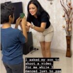 Maryam Zakaria Instagram - His reaction was super cute 😍❤️❤️❤️😘 . . #trendingreels #motherandson #purelove #reelswithmz #maryamzakaria